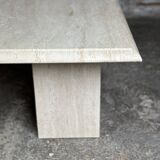 Table basse en travertin vintage 1980