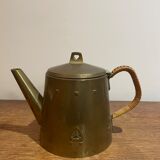 Jugendstil brass teapot
