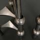 6 stackable metal candle holders by Nagel Konzept Fritz 1970