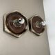 Modernist fat lava ceramic wall lamps by Pan Ceramics, Germany, 1970s, set of 2