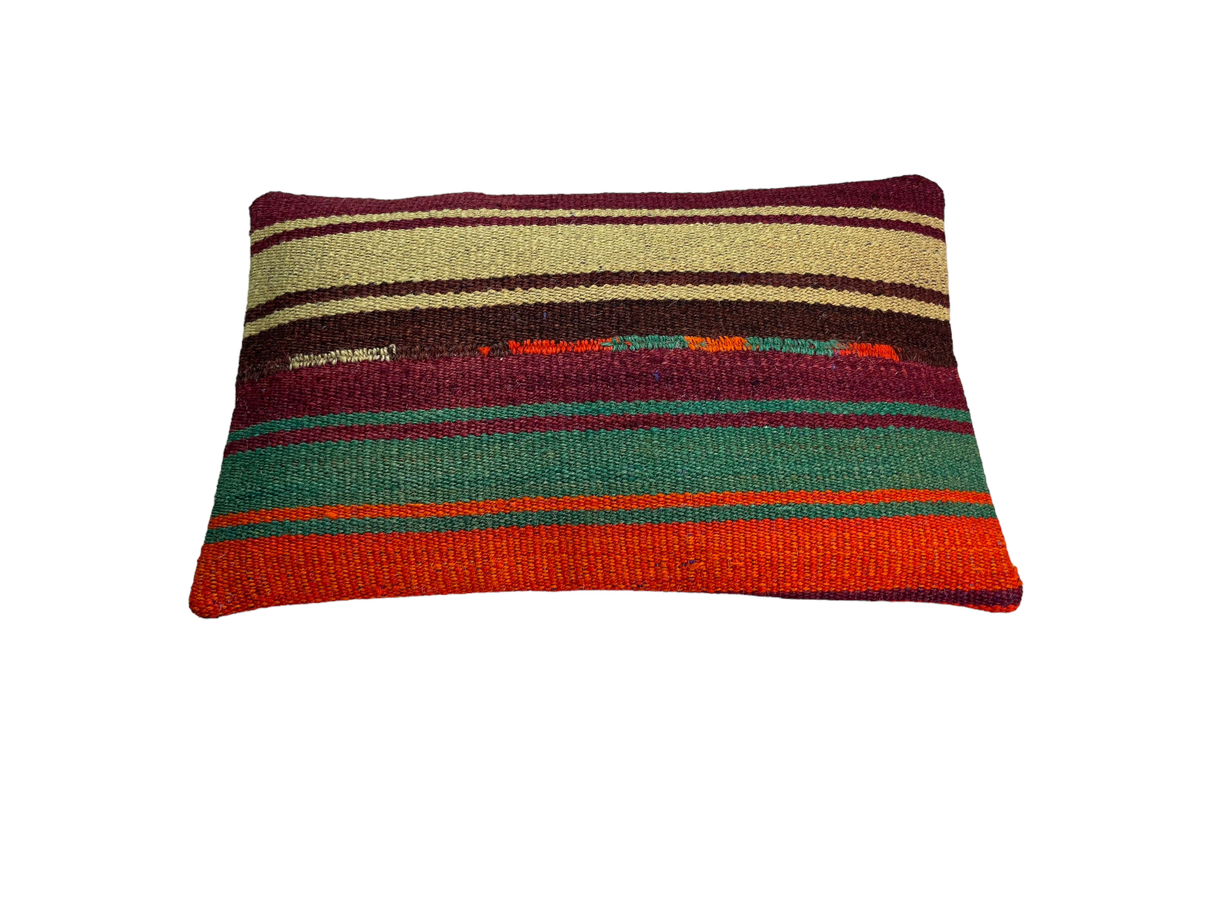 Vintage turkish kilim cushion cover, 30 x 50 cm