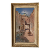 Orientalist painting, gouache by Paul Pascal, 1897