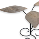 Brushed Metal Garden Table Leaf Patterns