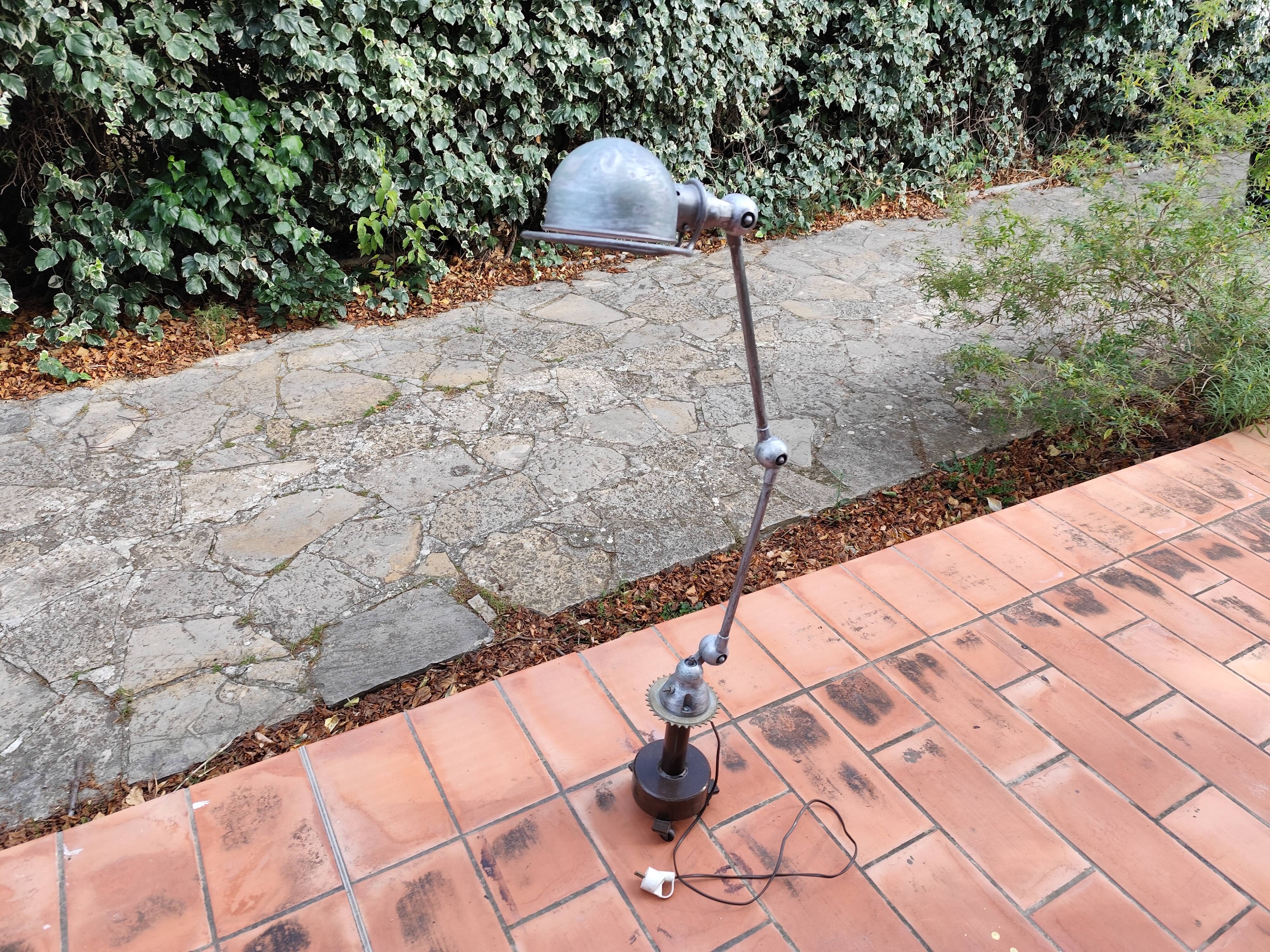 Jieldé Floor Lamp, 2-Arm Vintage Table Lamp, 50s/70s