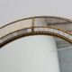 Large 20th Century Venetian trapezium Mosaic mirror with brass garlands