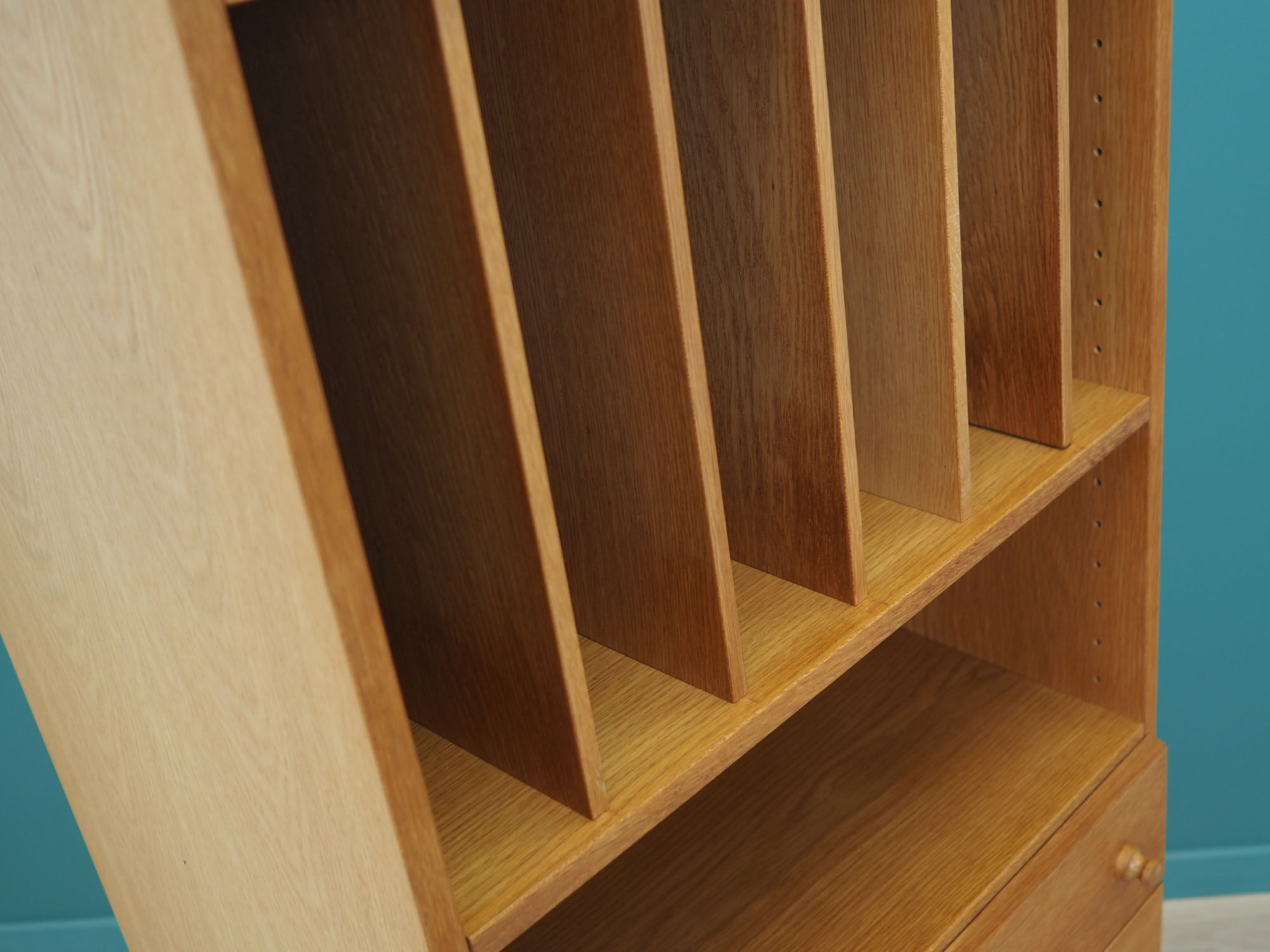 Ash bookcase, Danish design, 1970s, production: Skovby Møbelfabrik