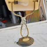 Desk lamp opaline orange-yellow