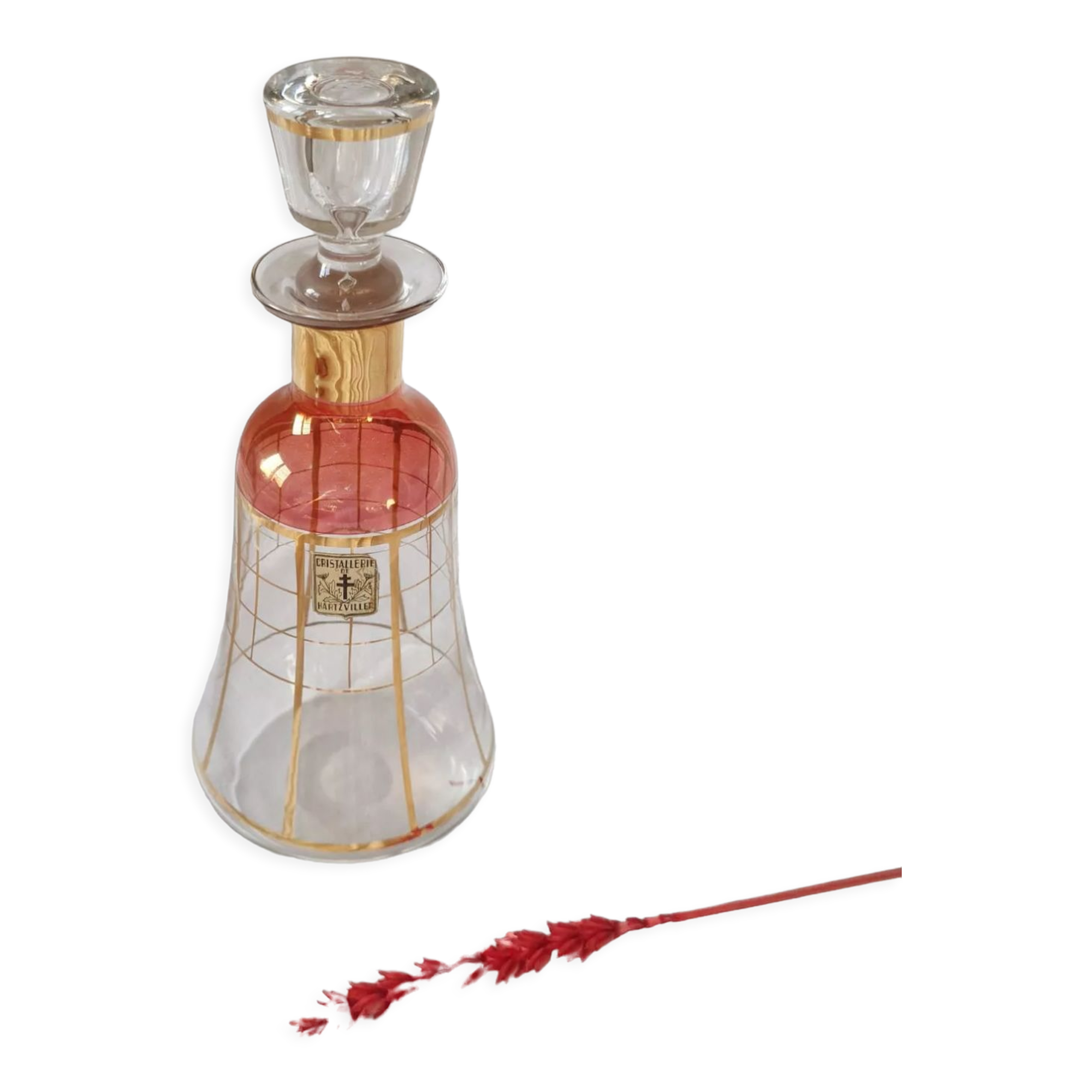 Hartzviller crystal bottle decanter
