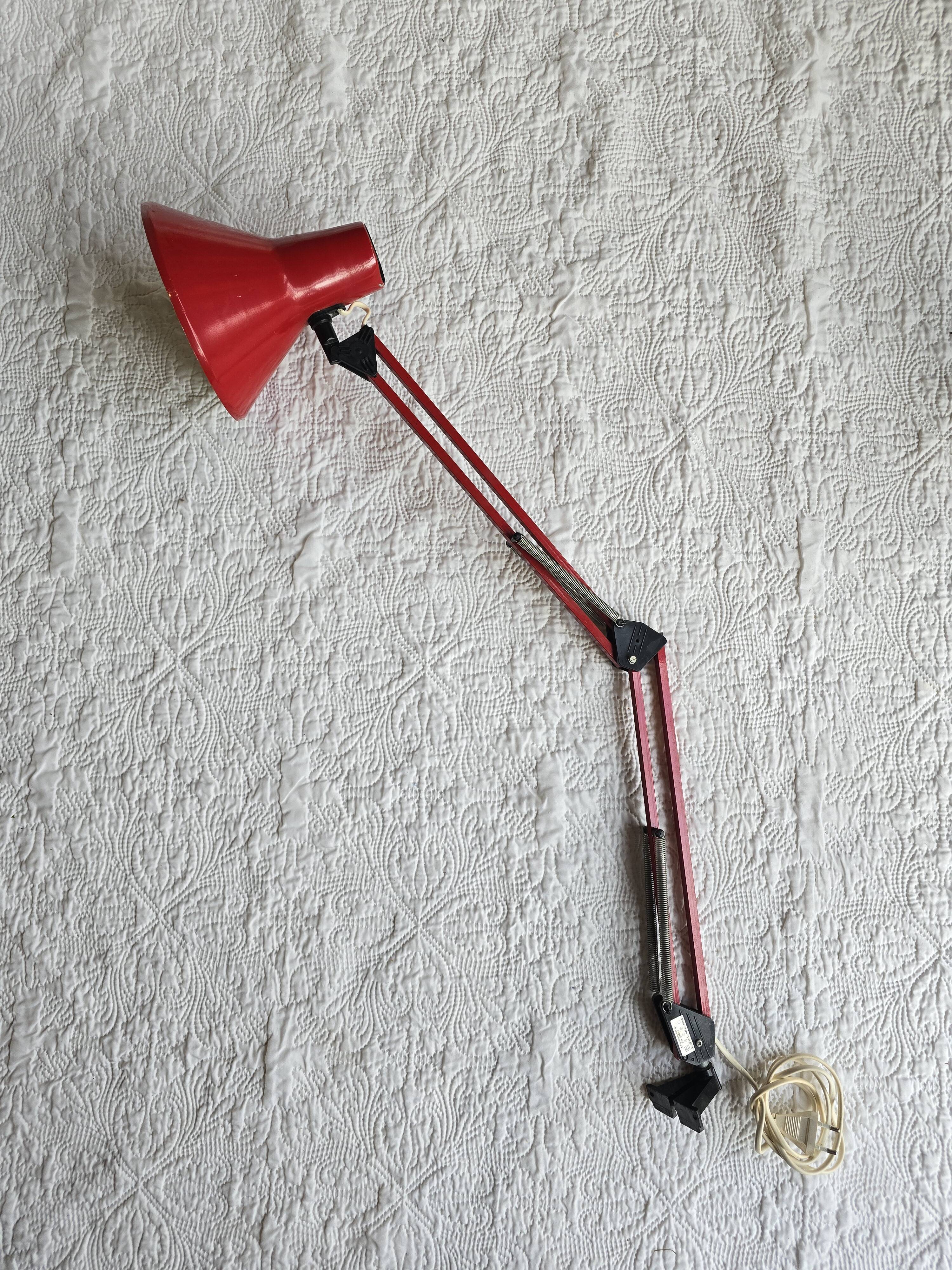 Lampe industrielle Polyair Diana type Combi 3 rouge