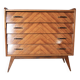 Commode en bois pieds compas