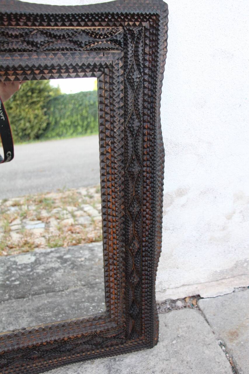 Mirror Style Tramp Art 19th Century