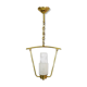 Minimalist vintage hanging in brass and glass tube Year 50