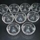 Lorraine crystalware set of 9 cut crystal bowls model Junon Lemberg Chantilly