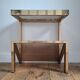 Table d’appoint vintage 23 ct, porte revues design Belgo Chrom