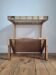 Table d’appoint vintage 23 ct, porte revues design Belgo Chrom