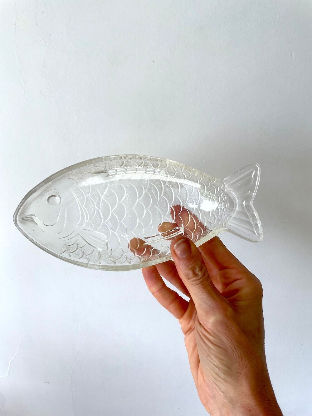Raviers en verre transparent en forme de poisson