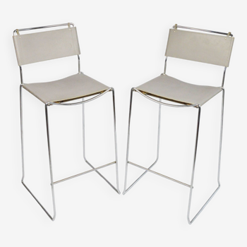 A pair of stools by G. Belotti for Alias, Italy, 1970s