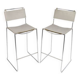 A pair of stools by G. Belotti for Alias, Italy, 1970s