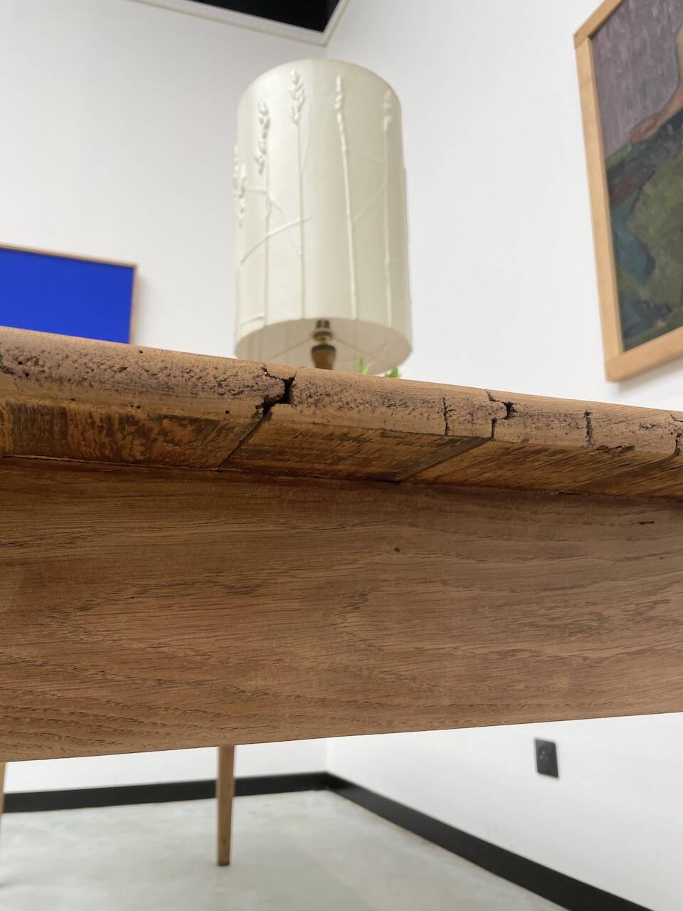 Pine and oak farmhouse table 220 cm