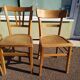 Lot of 4 luterma wood bistrot chairs years 50/60