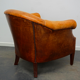 Vintage club armchair in cognac leather Netherlands