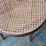 4 cannate bistro chairs