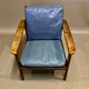 Fauteuil scandinave cuir 1950