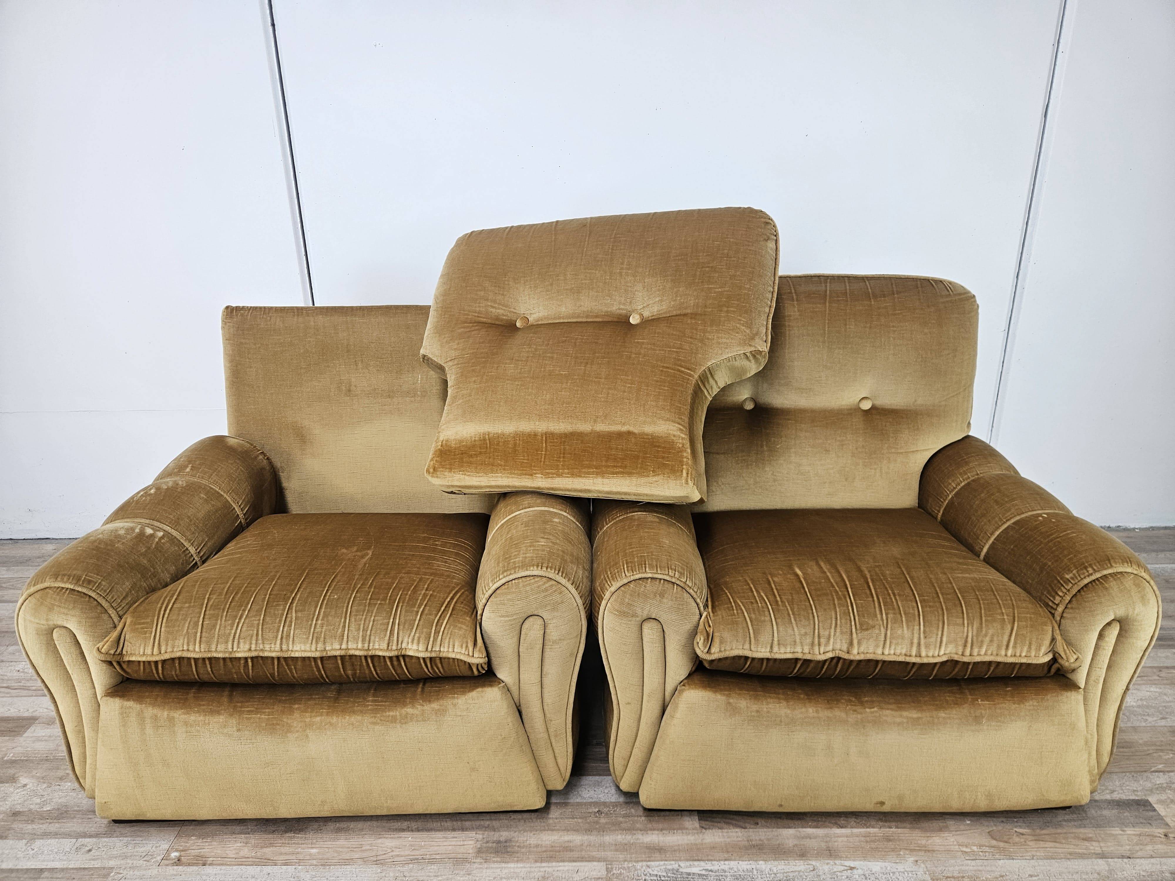Vintage Italian armchairs from the 1970s