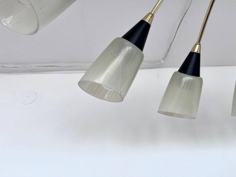 Very Rare Large Stilnovo style Chandelier, Germany, 1960s