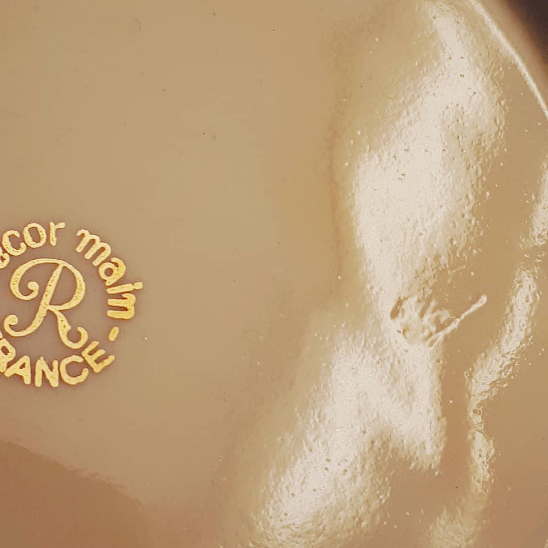 porcelain candy canding Limoges vintage 1950 1960 black golden white