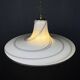 Suspension en verre de Murano beige, Italie, années 1970