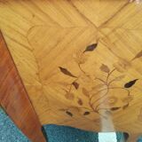 Old louis xv style marquetry chest of drawers