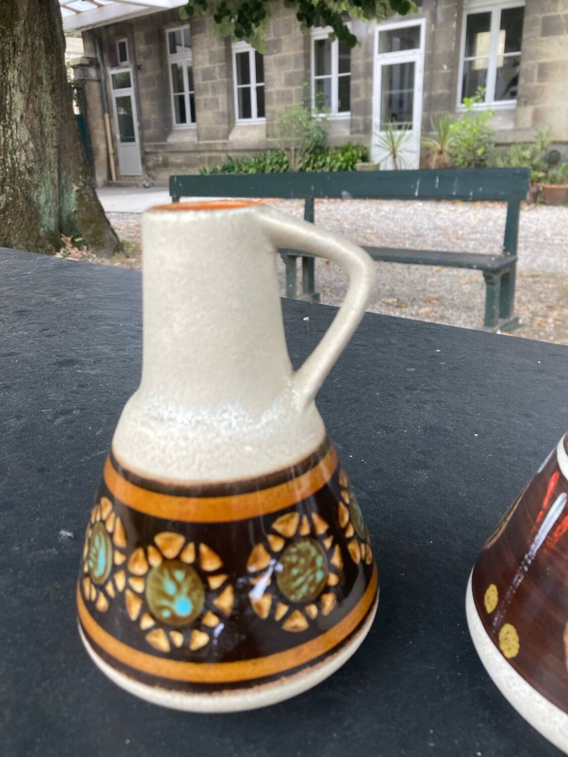 2 ceramic pitchers from the 60s