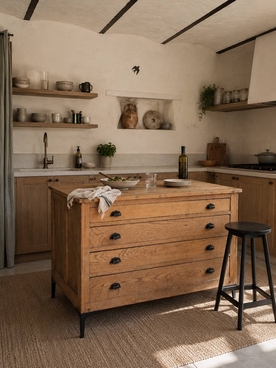Old kitchen island – Architect's workbench