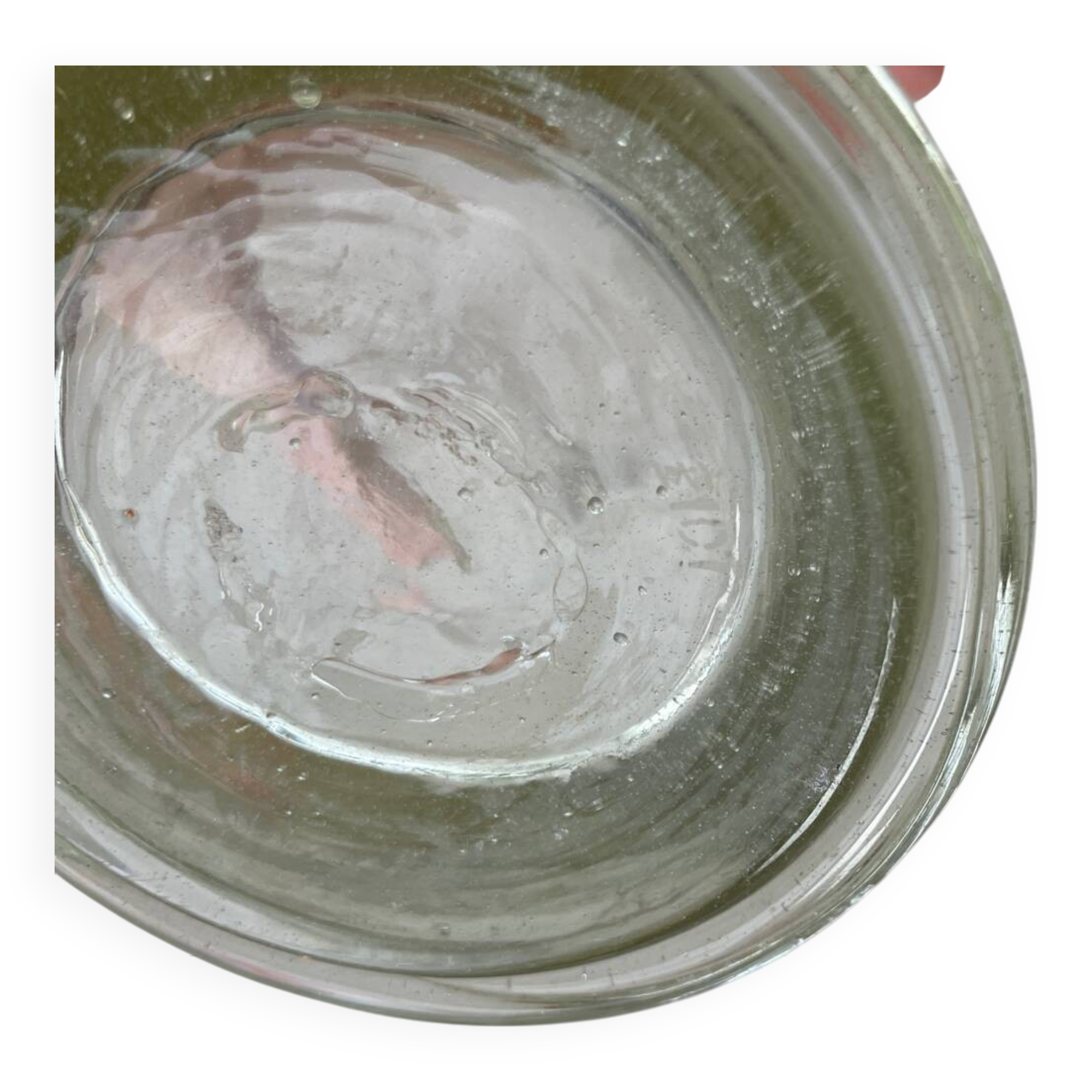 Biot France glass pot with lid