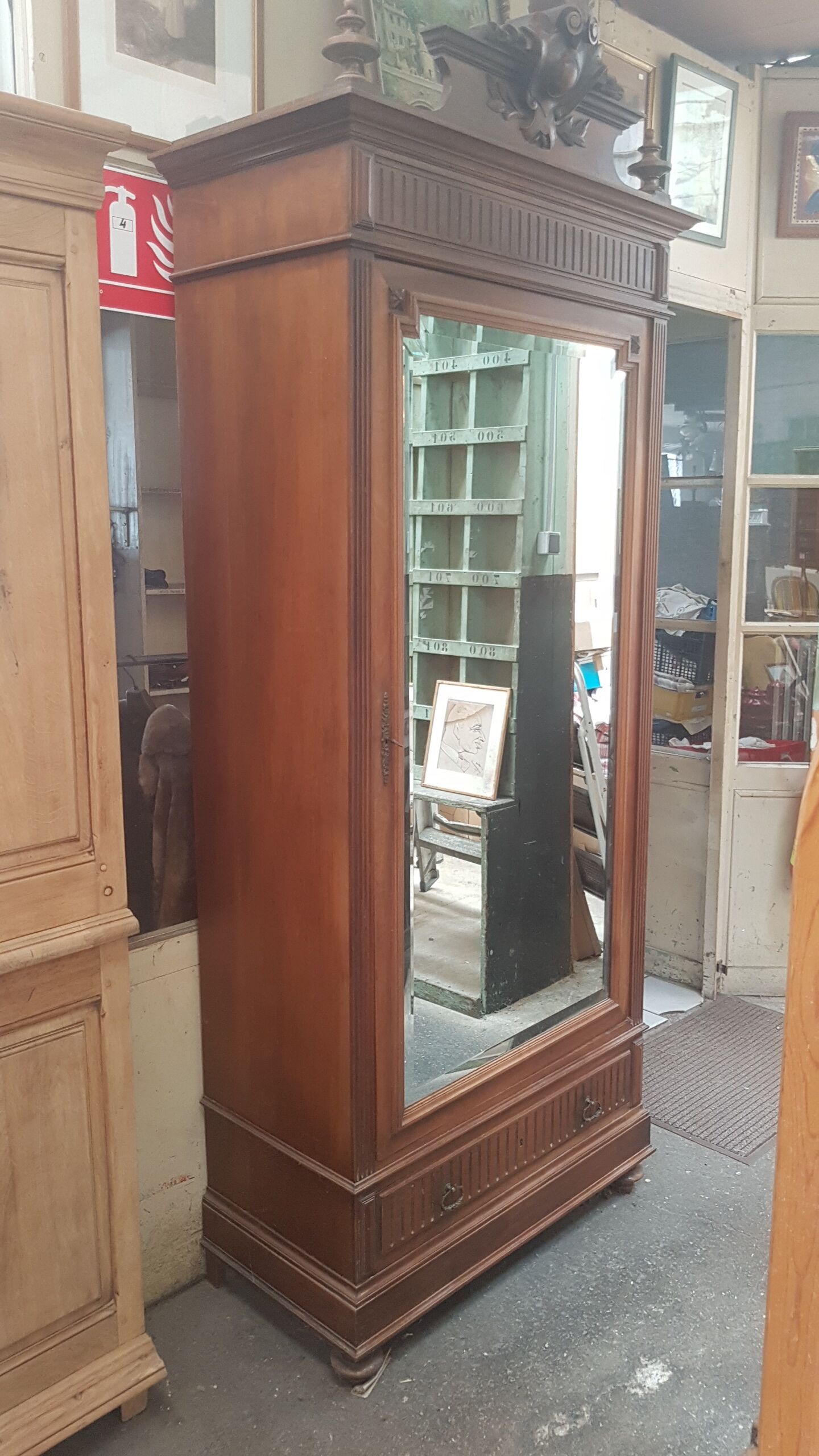 1930s walnut cabinet