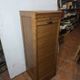 Art Deco curtain cabinet from the 1930s in oak with interior drawers, 120cm H.