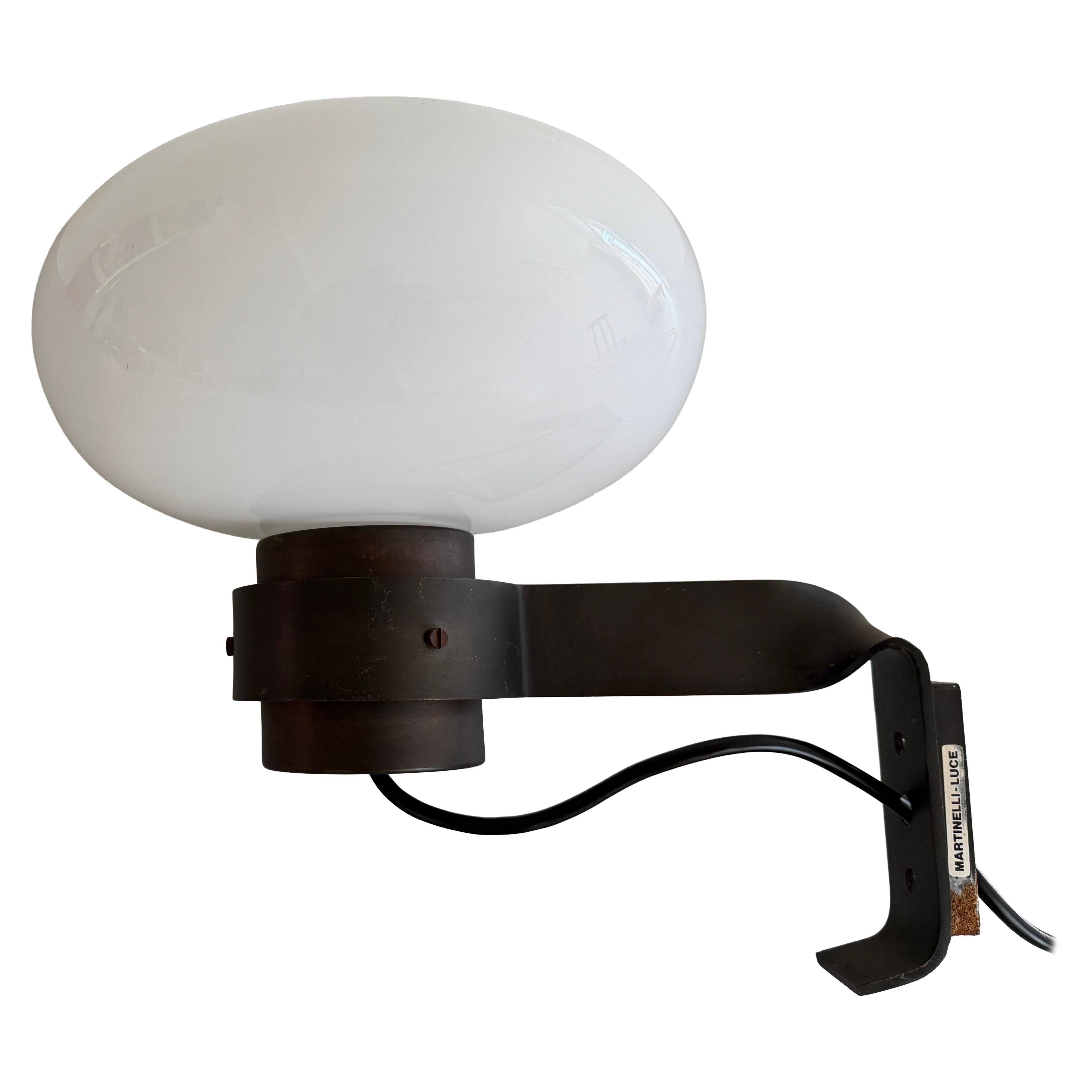 Applique simple par Elio Martinelli pour Martinelli Luce, 1970, Italie