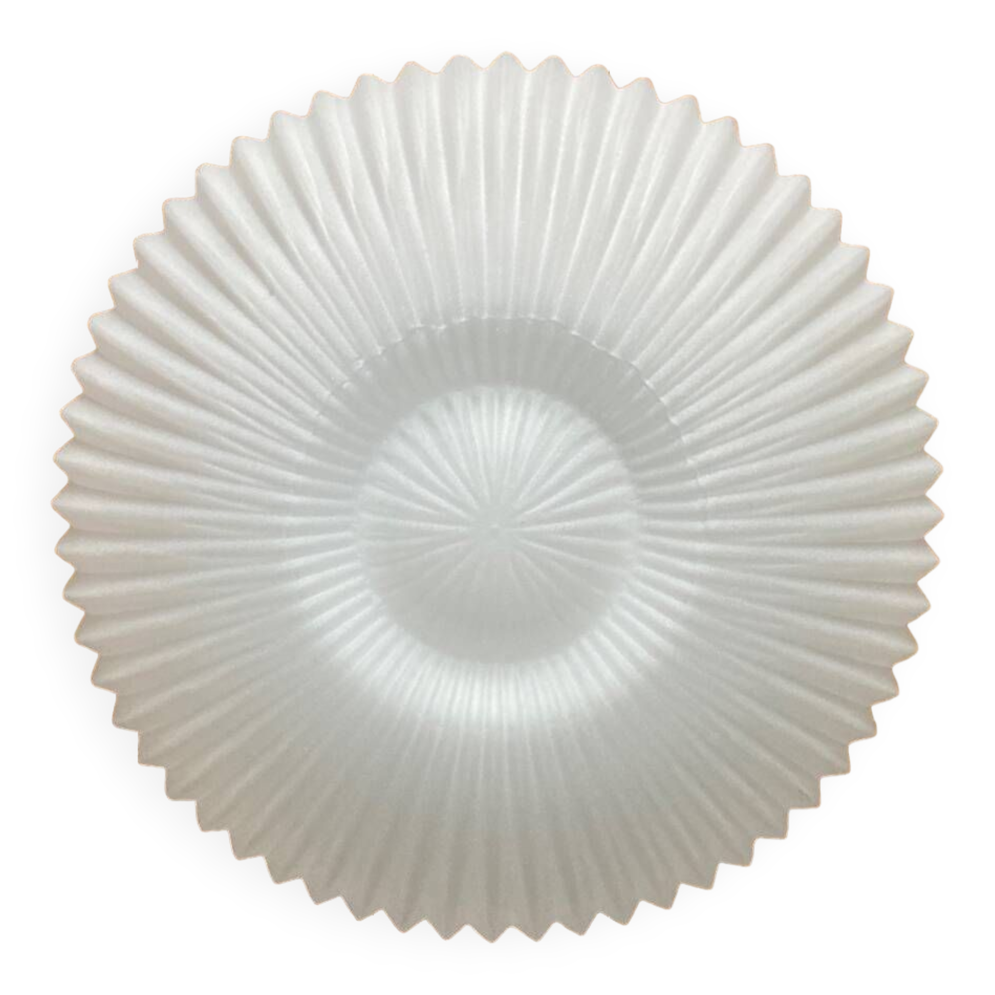 Molded glass flower wall light