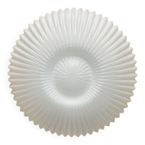 Molded glass flower wall light