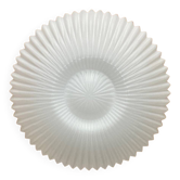 Molded glass flower wall light