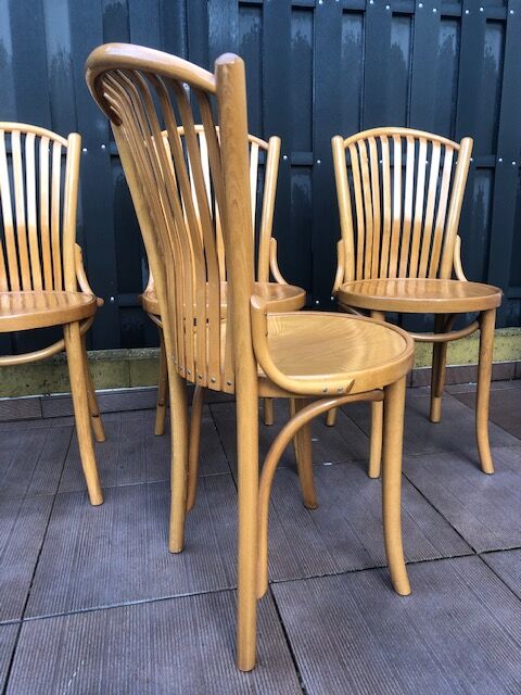 4 old bistrot chairs