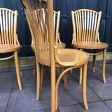 4 old bistrot chairs