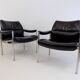 Lot de 2 fauteuils en cuir Röder Söhne by Miller Borgsen