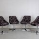 Set of 4 vintage swivel shell chairs - 1970s