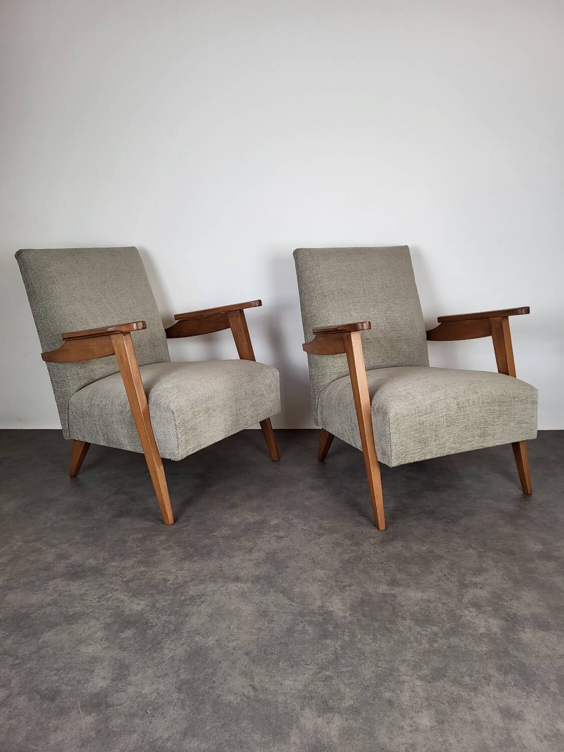 2 restored Scandinavian armchairs, 1960