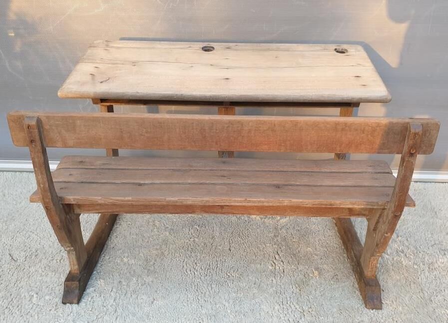 Kindergarten desk sled double desk