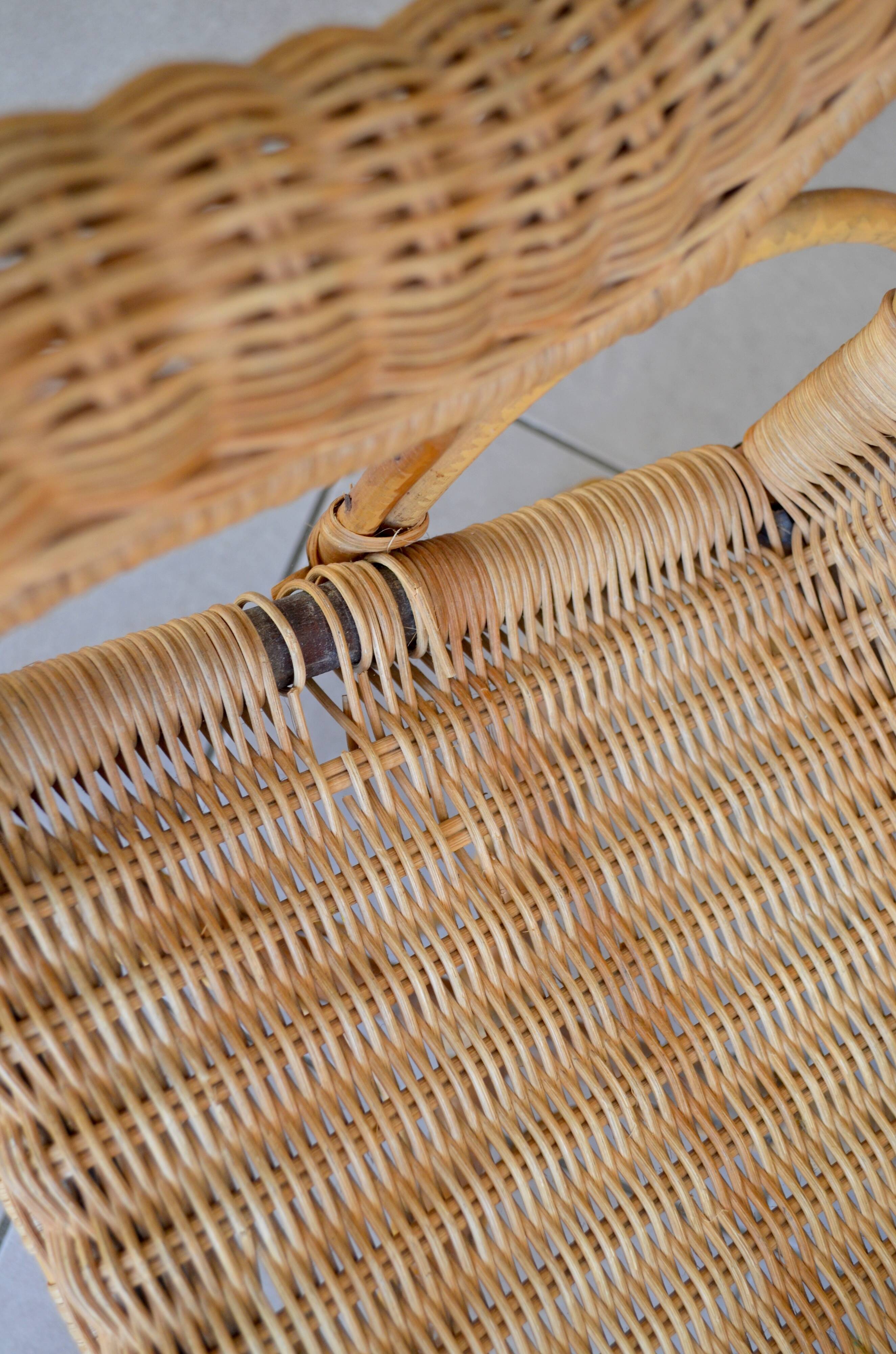 Child's wicker armchair