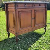 Wooden marble tray dresser