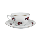 Art-Deco cup and saucer, Viktoria Czechoslovakia, 1920s